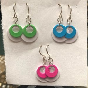 THREE (3) Pair Set of    M I N I   M O D  Earrings